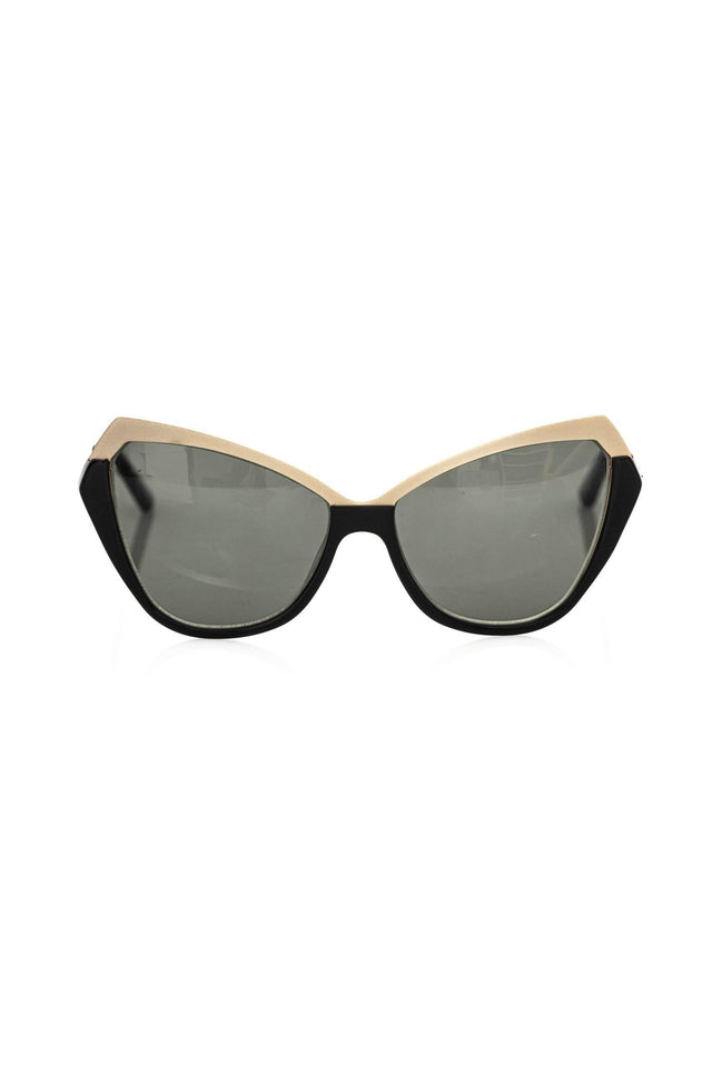 Frankie Morello Black Acetate Women Sunglasses - Hilstor