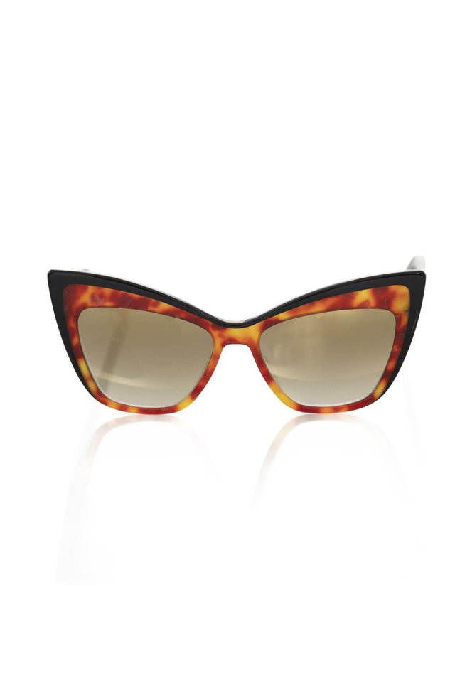 Frankie Morello Brown Acetate Women Sunglass - Hilstor
