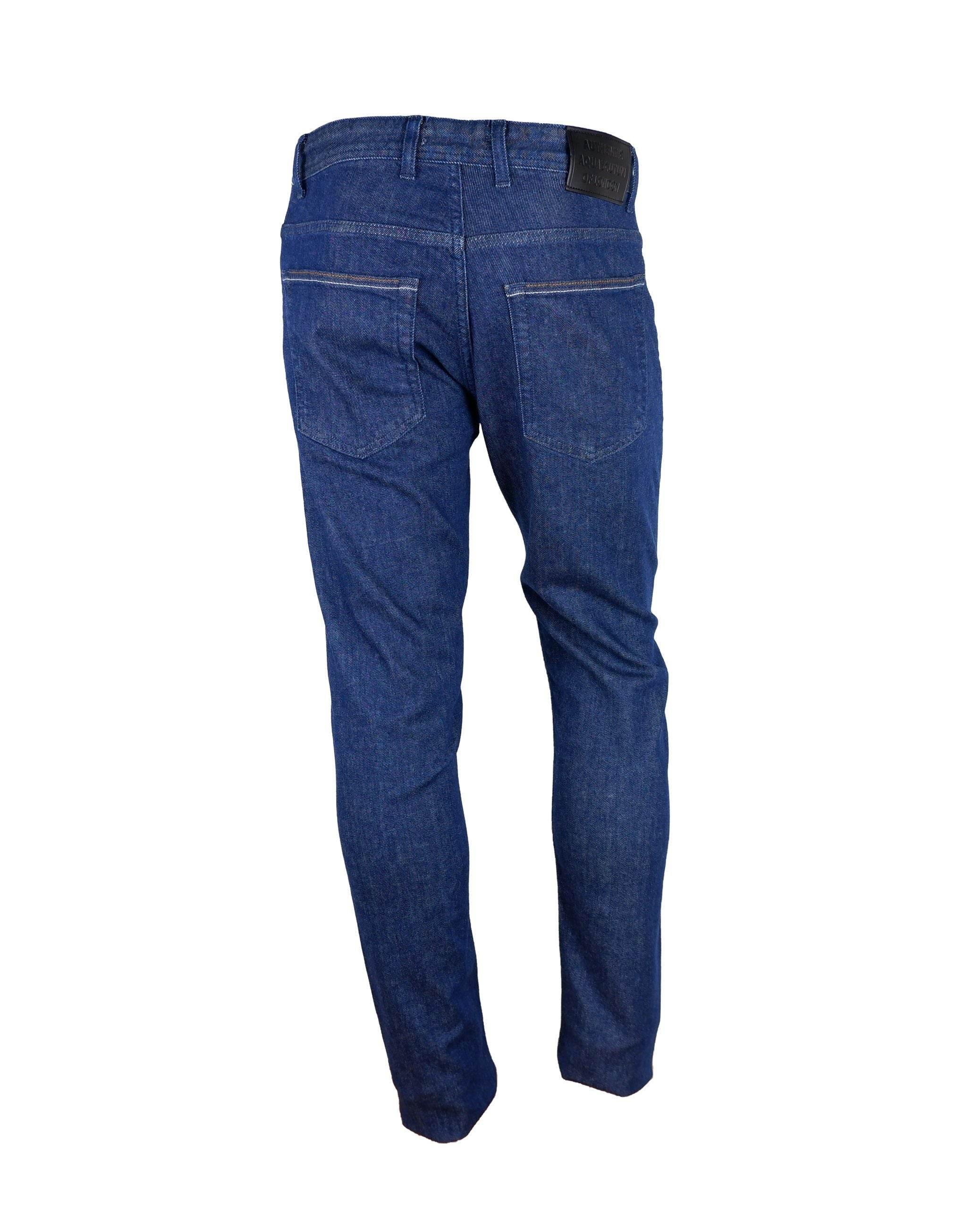 Aquascutum Blue Cotton Men Jeans - Hilstor