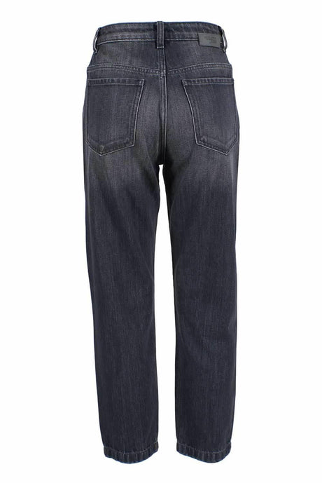 Yes Zee Black Cotton Women's High-Waisted Jeans - Hilstor