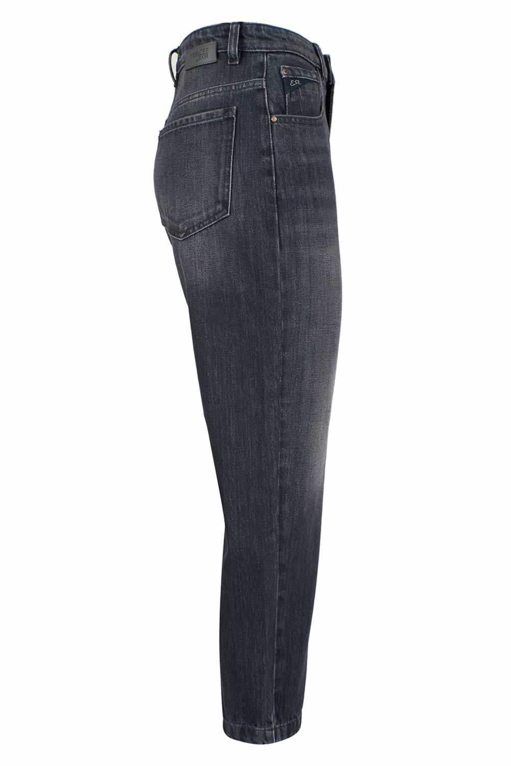 Yes Zee Black Cotton Women's High-Waisted Jeans - Hilstor