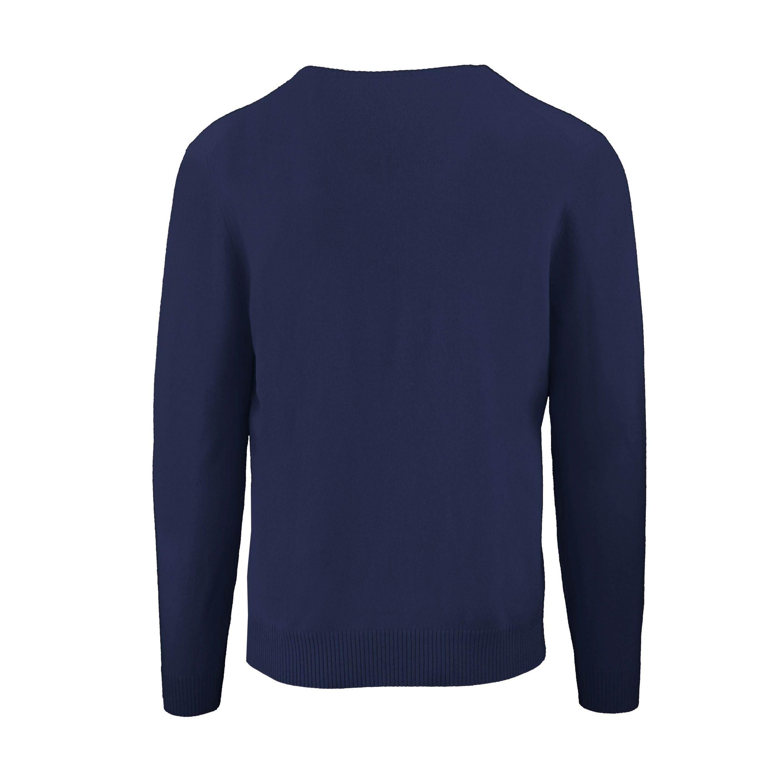 Malo Elegant Cashmere Roundneck Sweater in Chic Blue - Hilstor