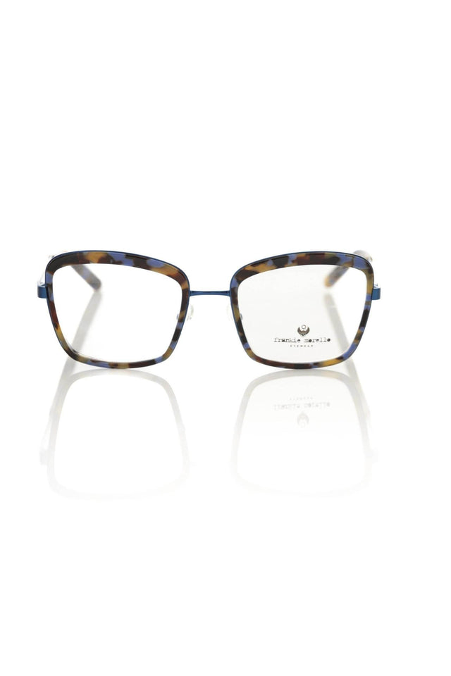 Frankie Morello Blue Metallic Women's Eyeglass Frame - Hilstor