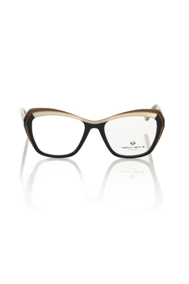 Frankie Morello Black Acetate Women's Eyeglass Frame - Hilstor