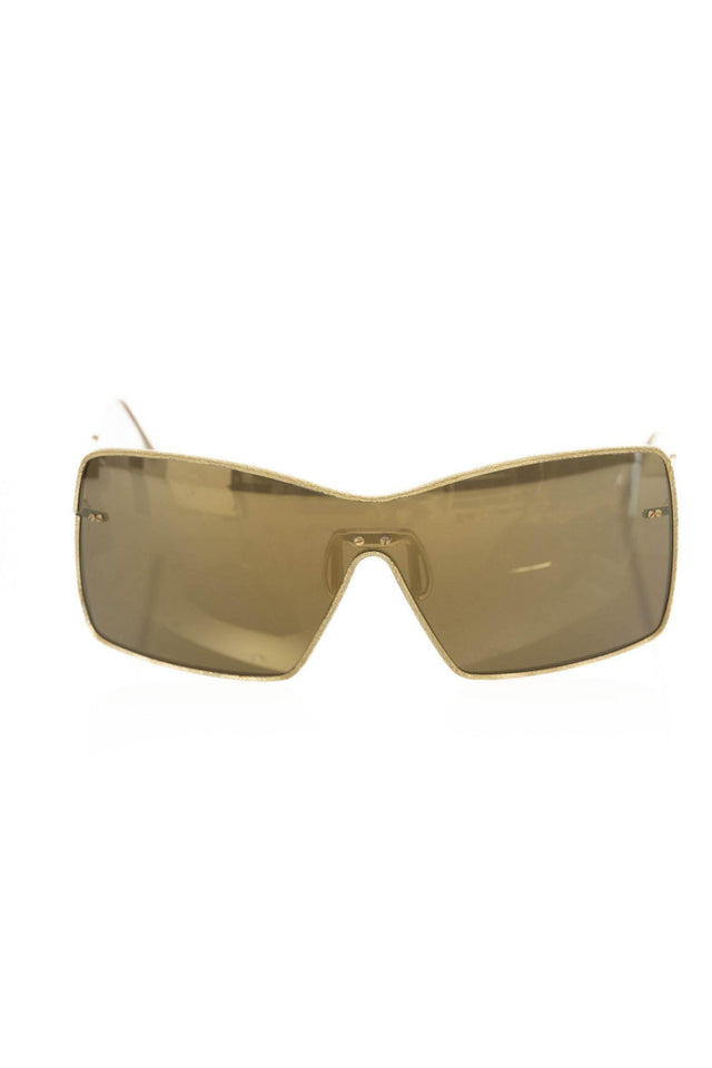 Frankie Morello Gold Metallic Fiber Women's Sunglass - Hilstor