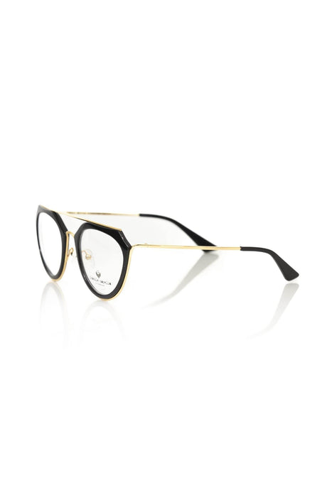Frankie Morello Aviator-Style Chic Eyeglasses with Gold Accents - Hilstor