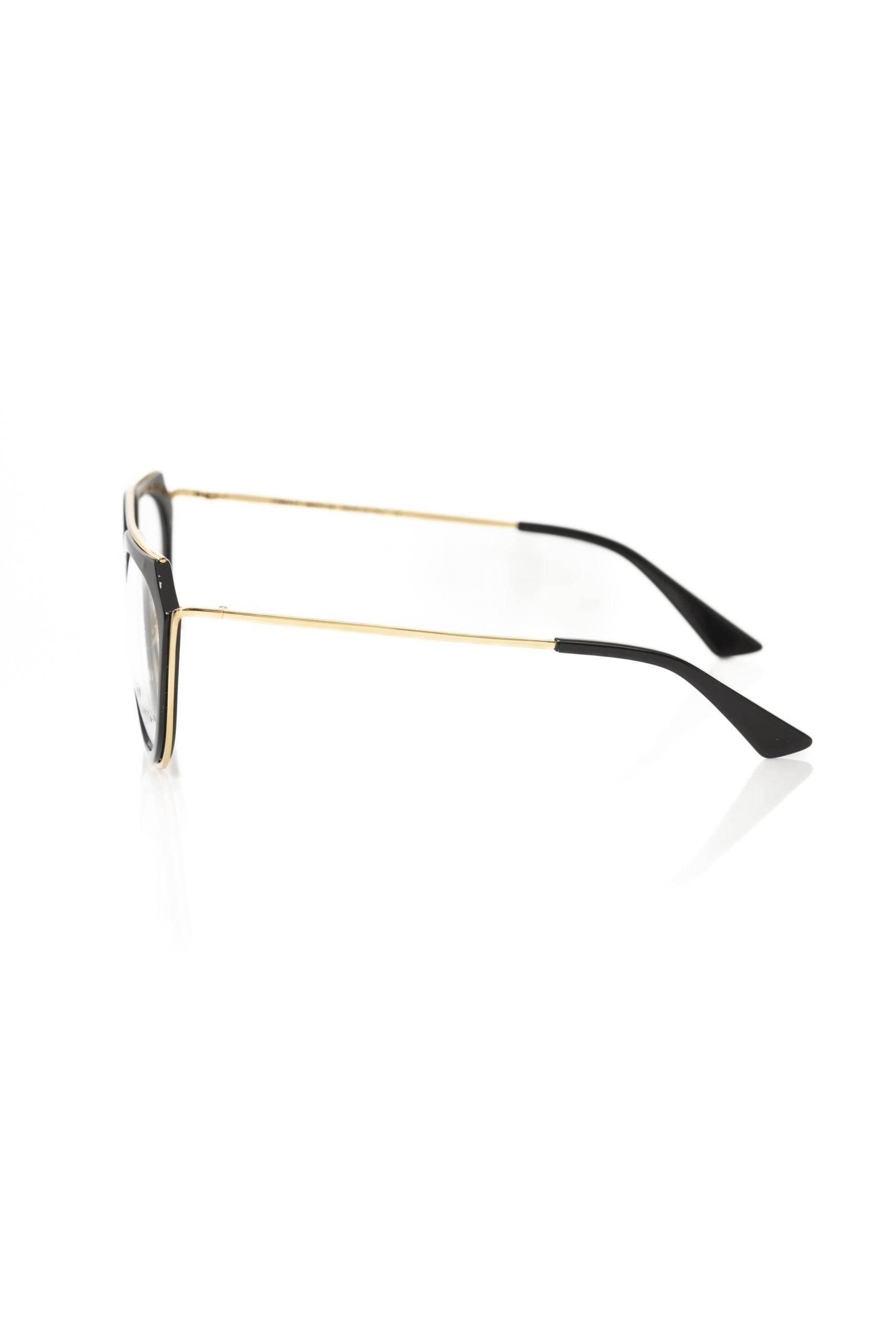 Frankie Morello Aviator-Style Chic Eyeglasses with Gold Accents - Hilstor