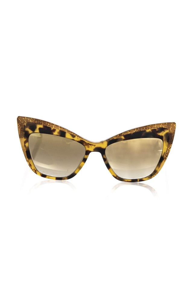 Frankie Morello Brown Acetate Women Sunglass - Hilstor