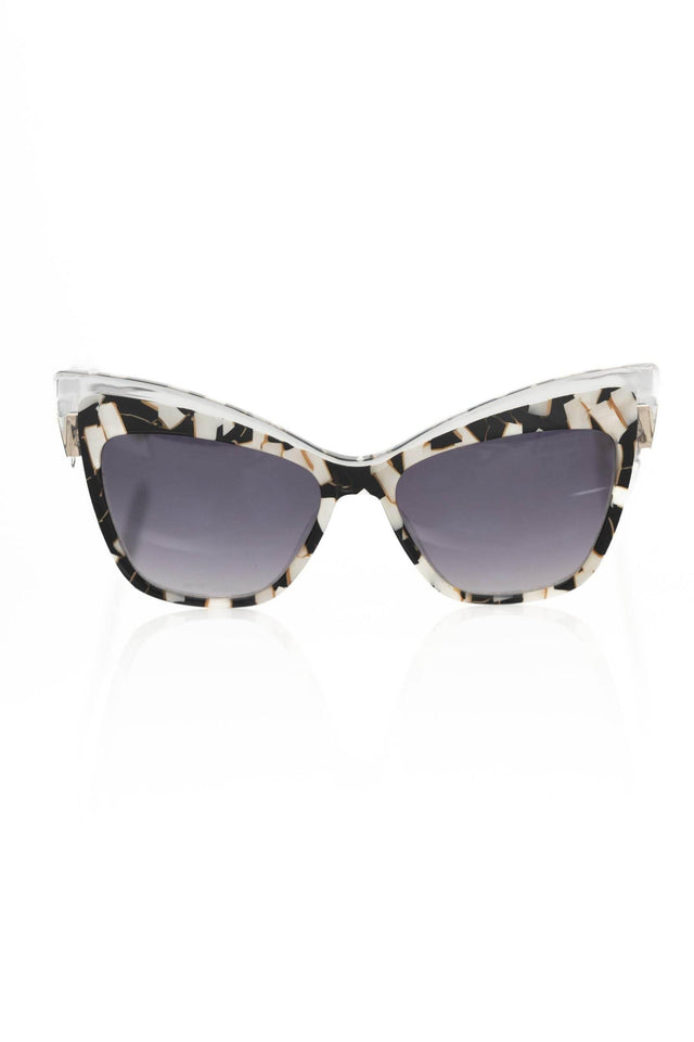 Frankie Morello Black Acetate Women Sunglass - Hilstor