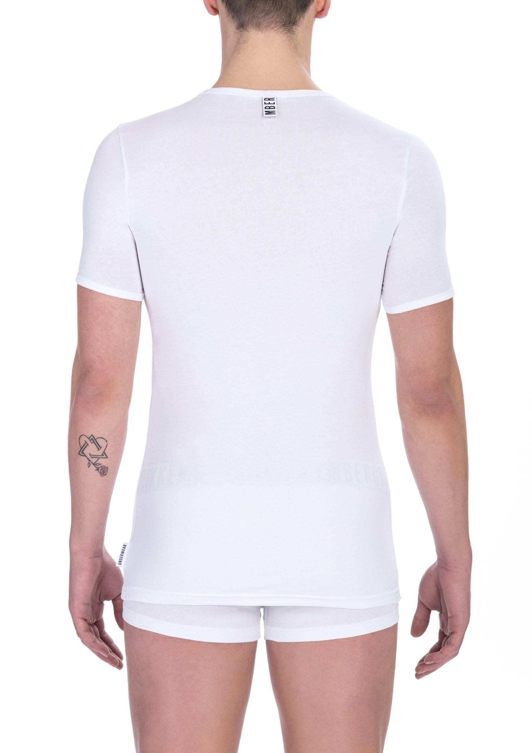 Bikkembergs White Cotton Men T-Shirt - Hilstor