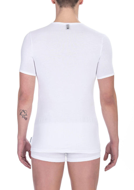 Bikkembergs White Cotton Men T-Shirt - Hilstor