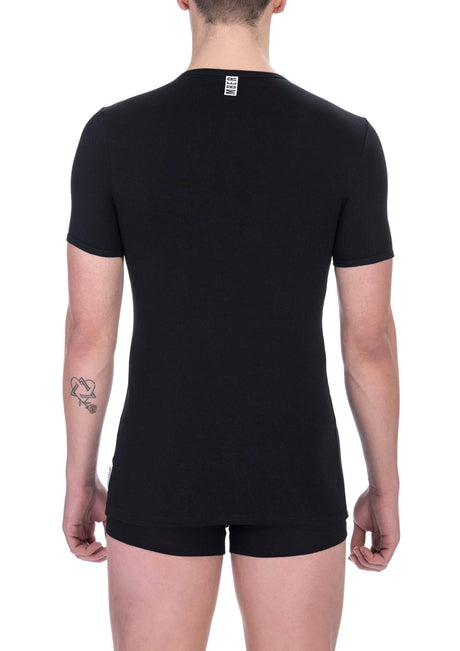 Bikkembergs Black Cotton Men T-Shirt - Hilstor