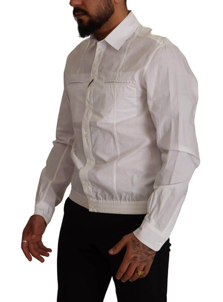 Dolce & Gabbana Elegant Italian White Cotton Shirt - Hilstor