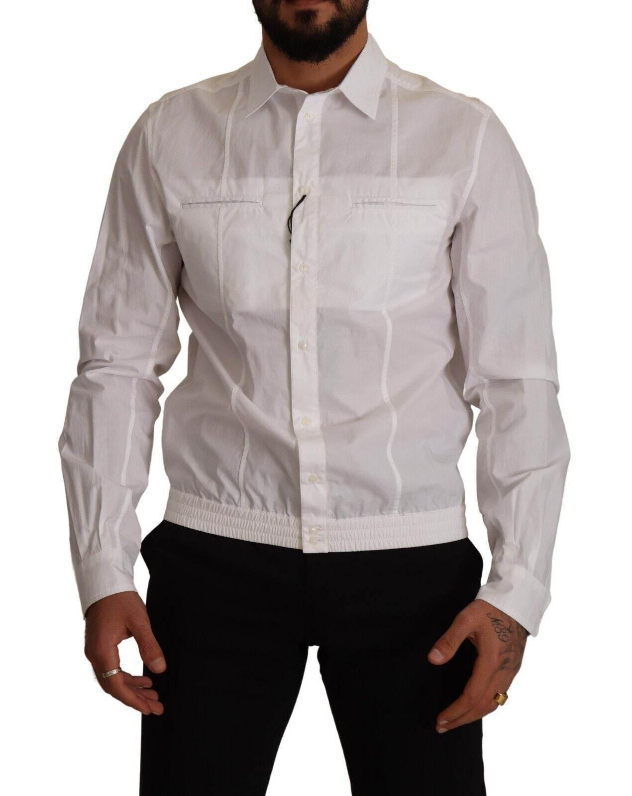 Dolce & Gabbana Elegant Italian White Cotton Shirt - Hilstor