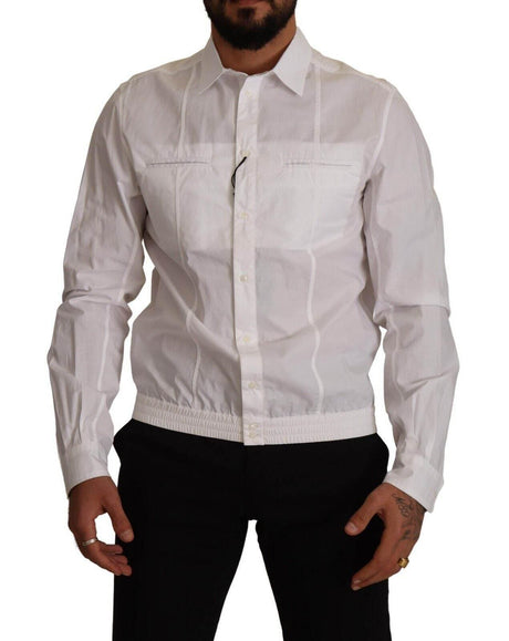 Dolce & Gabbana Elegant Italian White Cotton Shirt - Hilstor