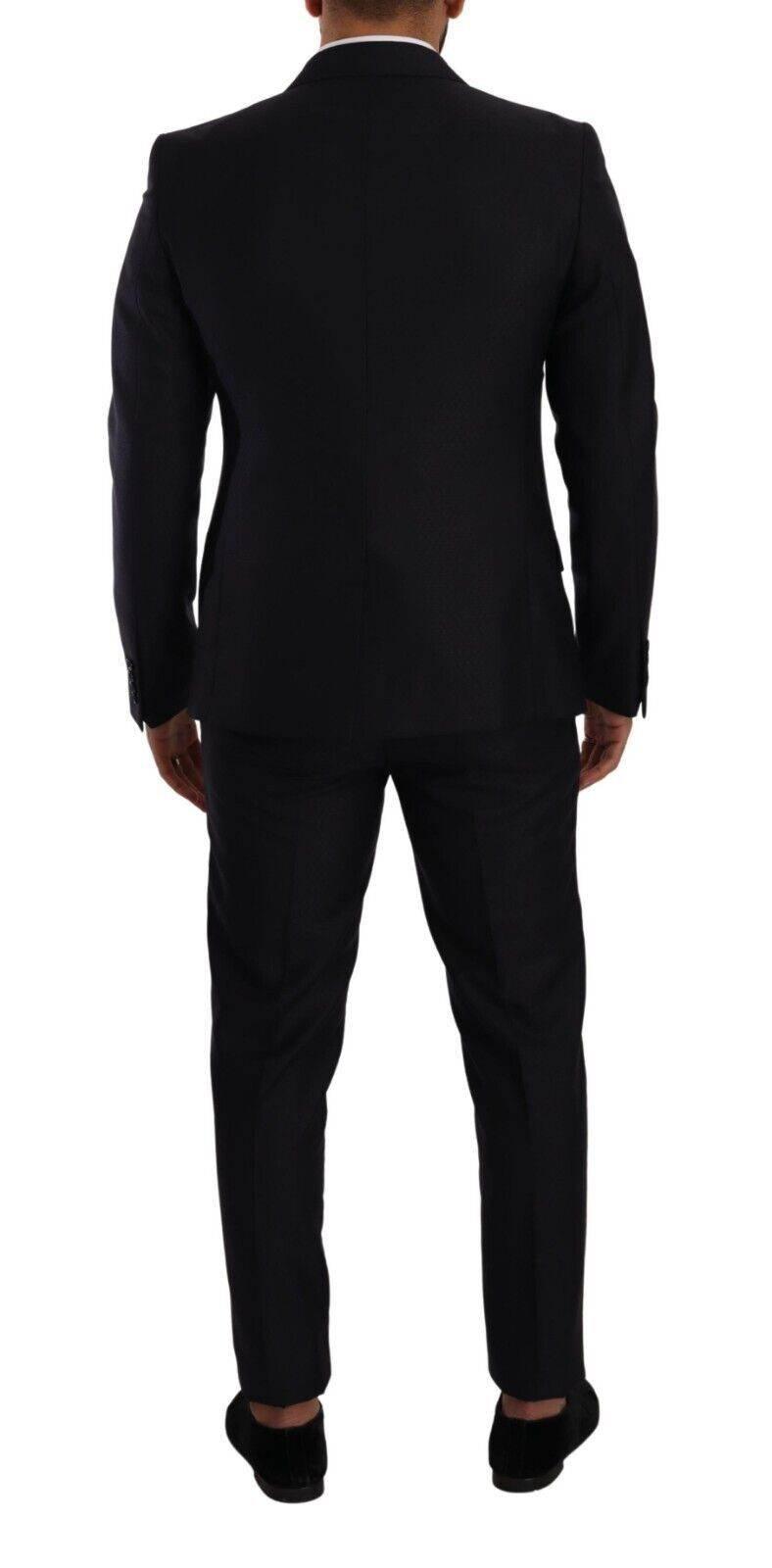 Dolce & Gabbana Blue MARTINI Slim fit 2 Piece Coat Suit - Hilstor