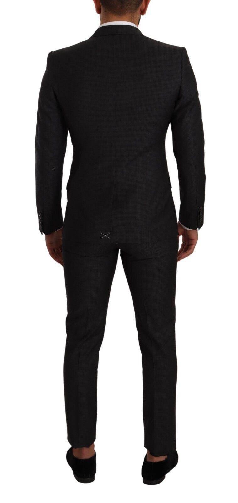 Dolce & Gabbana Black MARTINI Single Breasted 2 Piece Suit - Hilstor