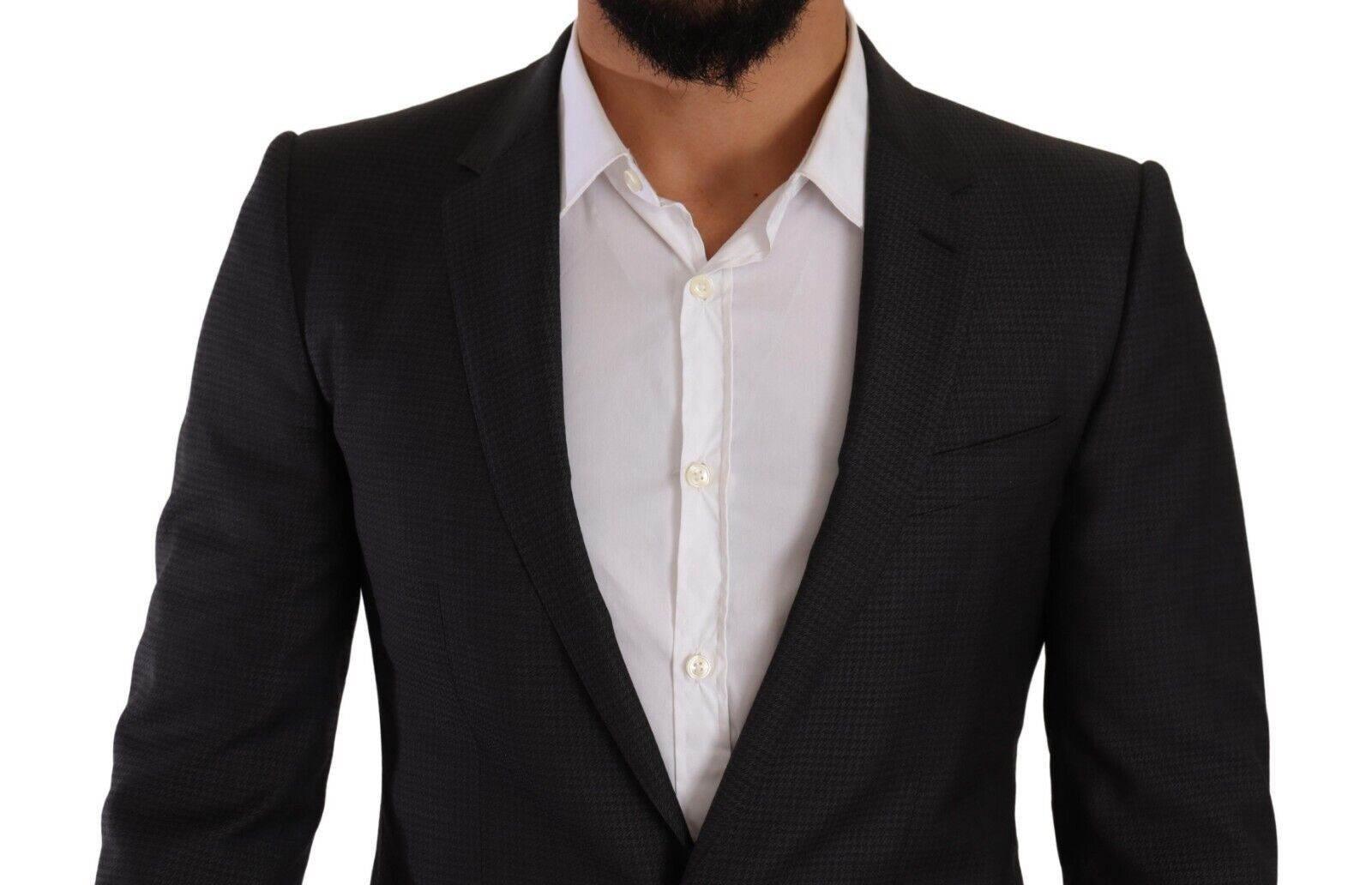 Dolce & Gabbana Black MARTINI Single Breasted 2 Piece Suit - Hilstor