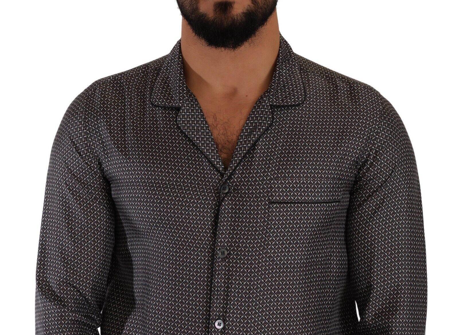 Dolce & Gabbana Elegant Silk Button Down Shirt - Hilstor