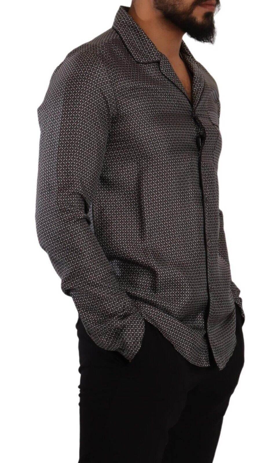 Dolce & Gabbana Elegant Silk Button Down Shirt - Hilstor