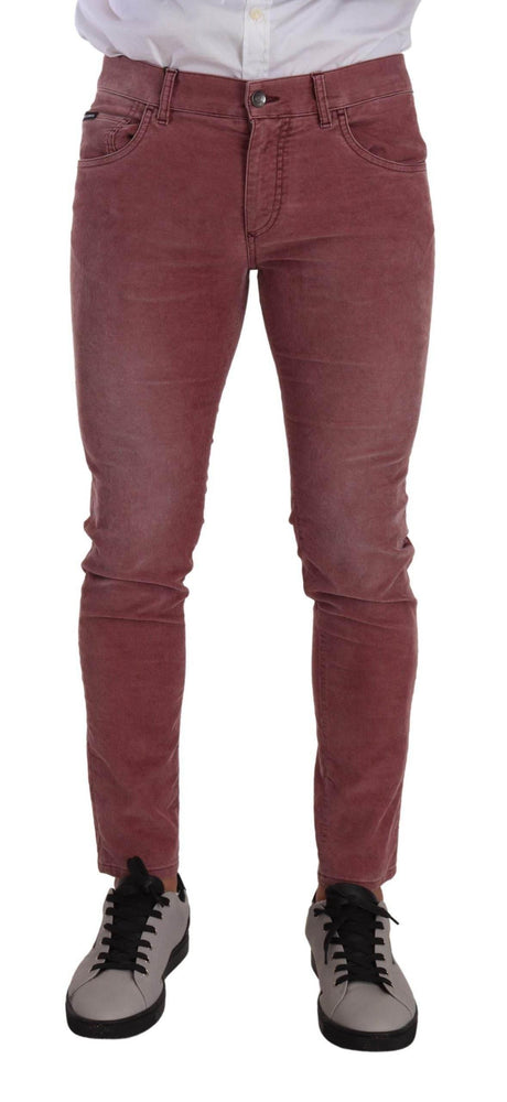 Dolce & Gabbana Elegant Slim Fit Corduroy Jeans - Hilstor