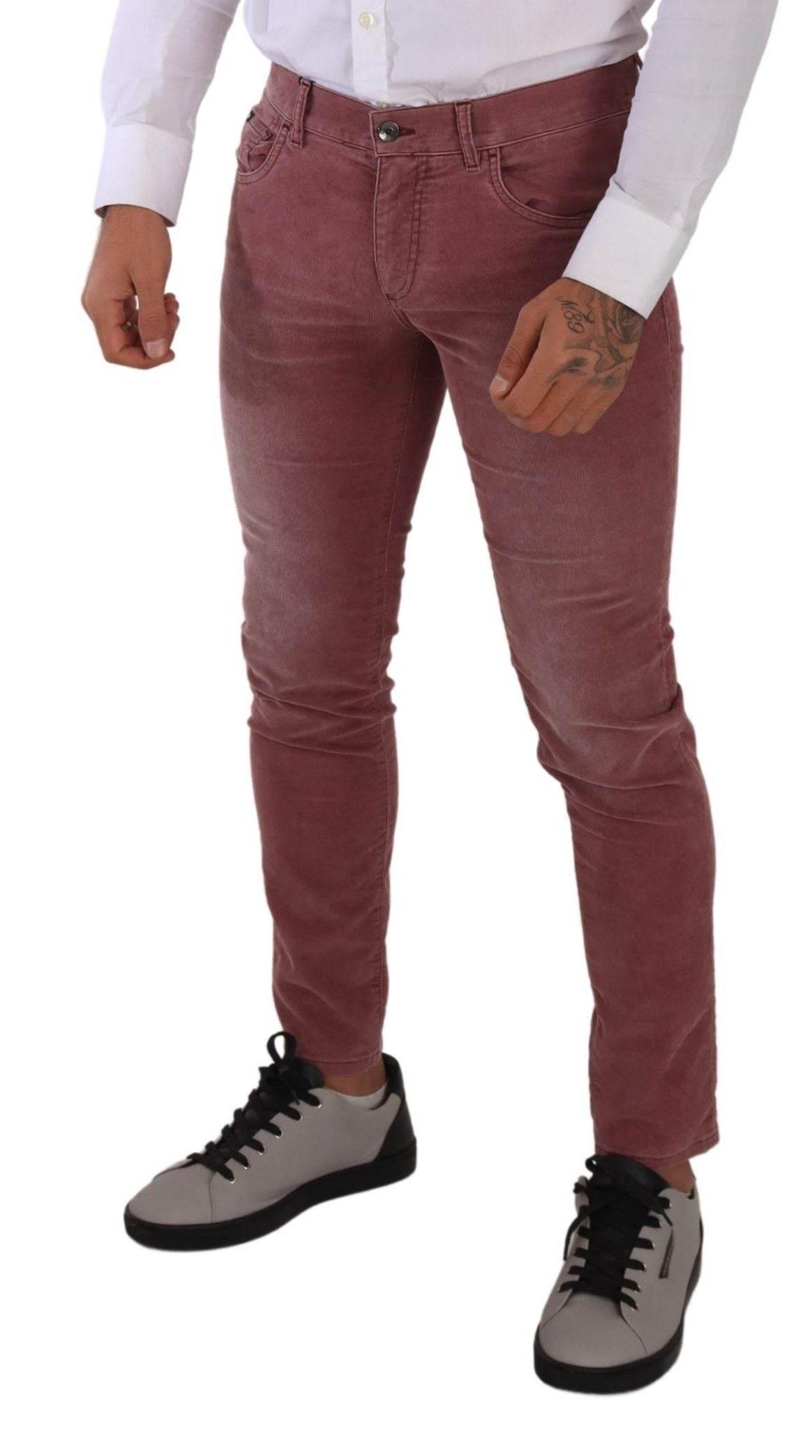 Dolce & Gabbana Elegant Slim Fit Corduroy Jeans - Hilstor