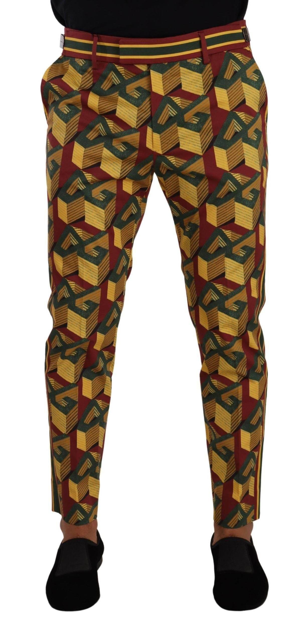 Dolce & Gabbana Elegant Multicolor Tapered Pants for Men - Hilstor