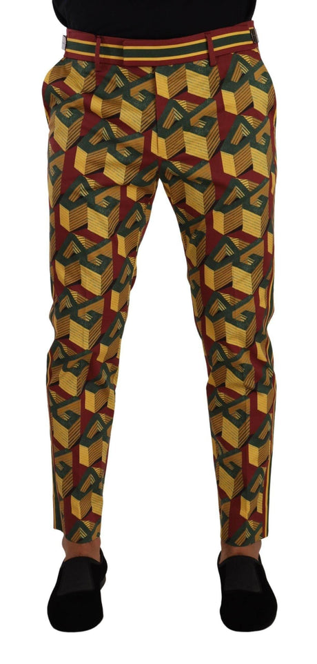 Dolce & Gabbana Elegant Multicolor Tapered Pants for Men - Hilstor