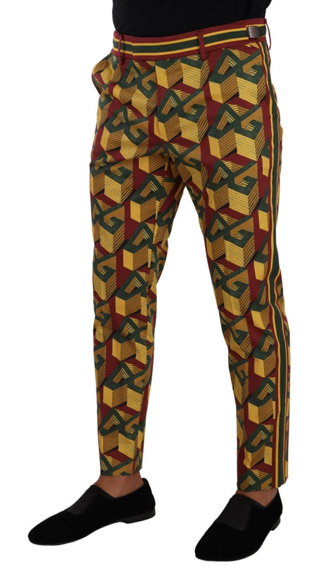 Dolce & Gabbana Elegant Multicolor Tapered Pants for Men - Hilstor