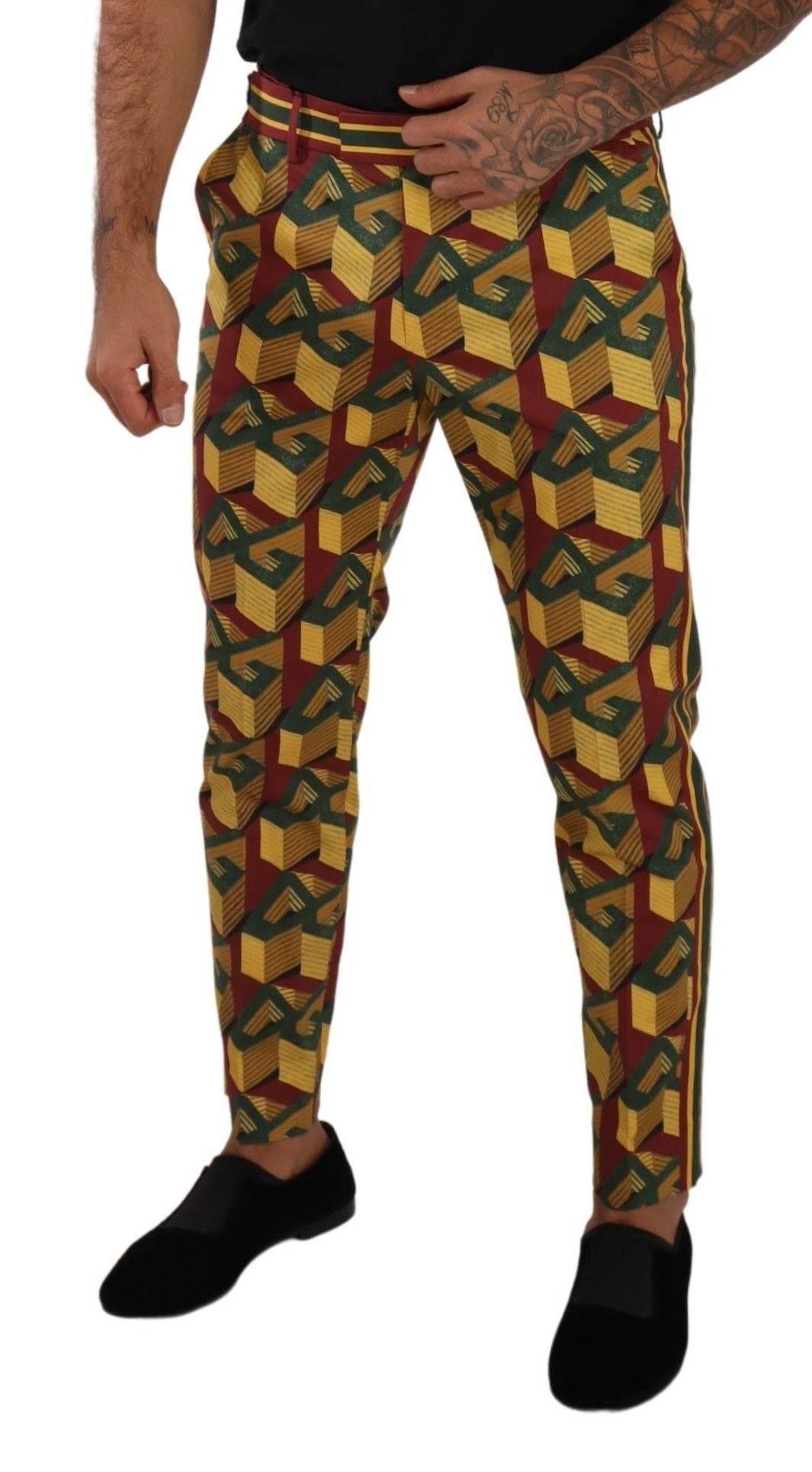 Dolce & Gabbana Elegant Multicolor Tapered Pants for Men - Hilstor