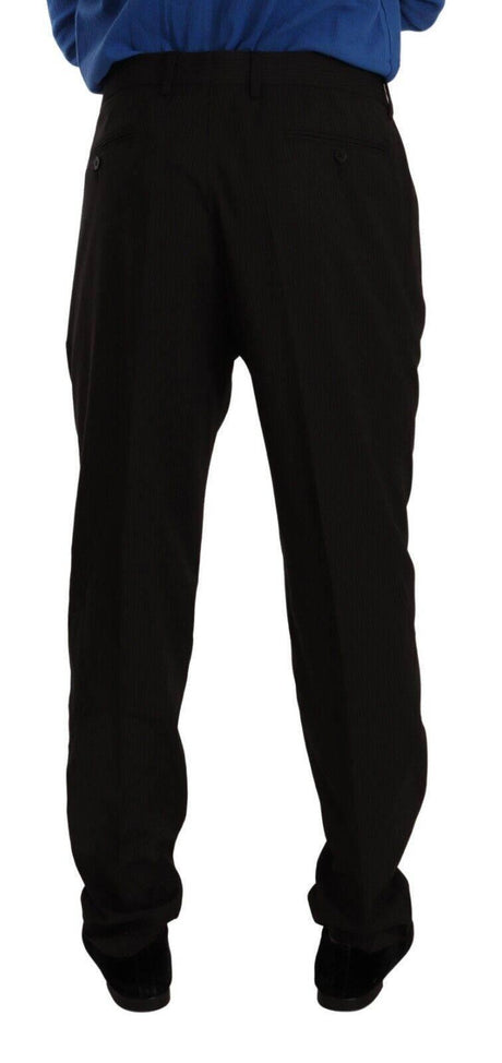 Dolce & Gabbana Brown Wool Skinny Formal Dress Pants - Hilstor