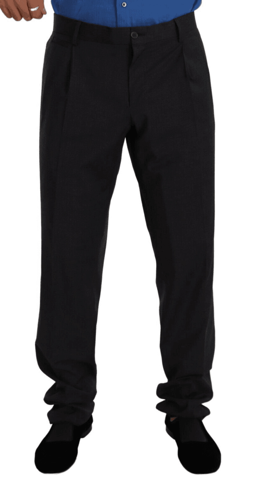 Dolce & Gabbana Gray Dress Trouser VENTANNI Dress Pants - Hilstor