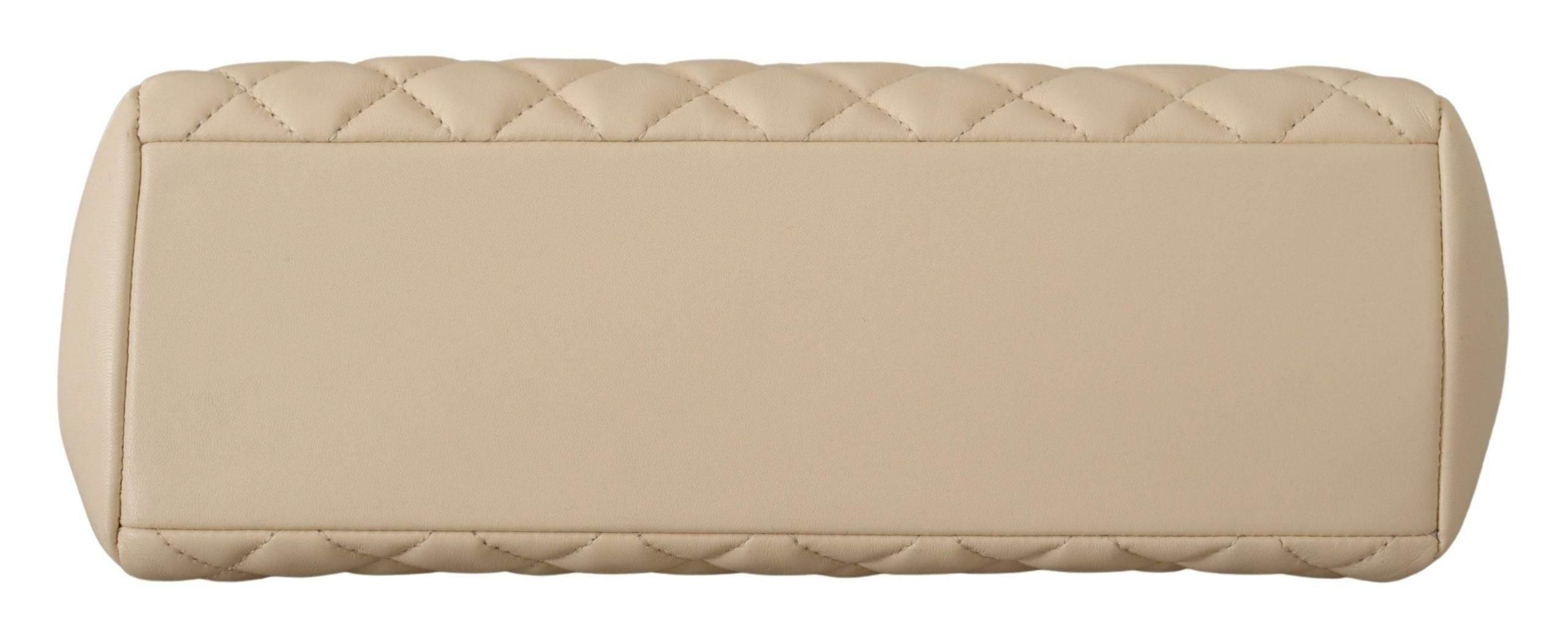 Versace Elegant Quilted Nappa Leather Tote - Hilstor