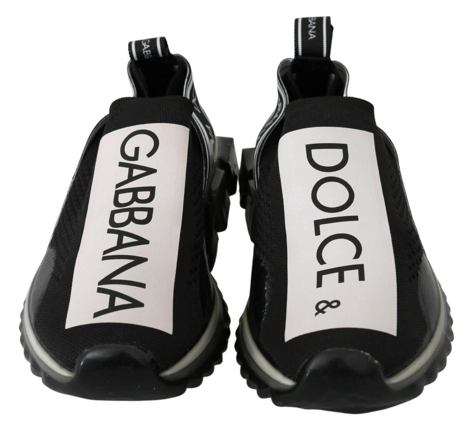 Dolce & Gabbana Dapper Black Casual Sport Sneakers - Hilstor