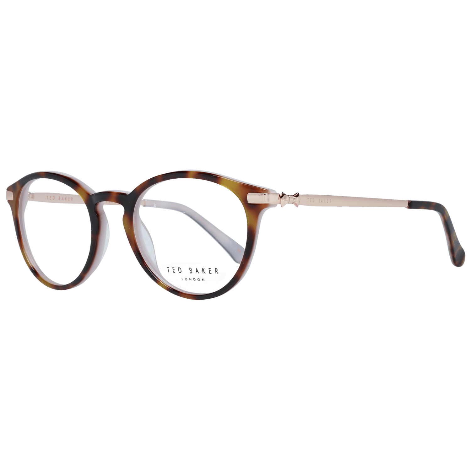 Ted Baker Chic Brown Round Full-Rim Fashion Frames - Hilstor