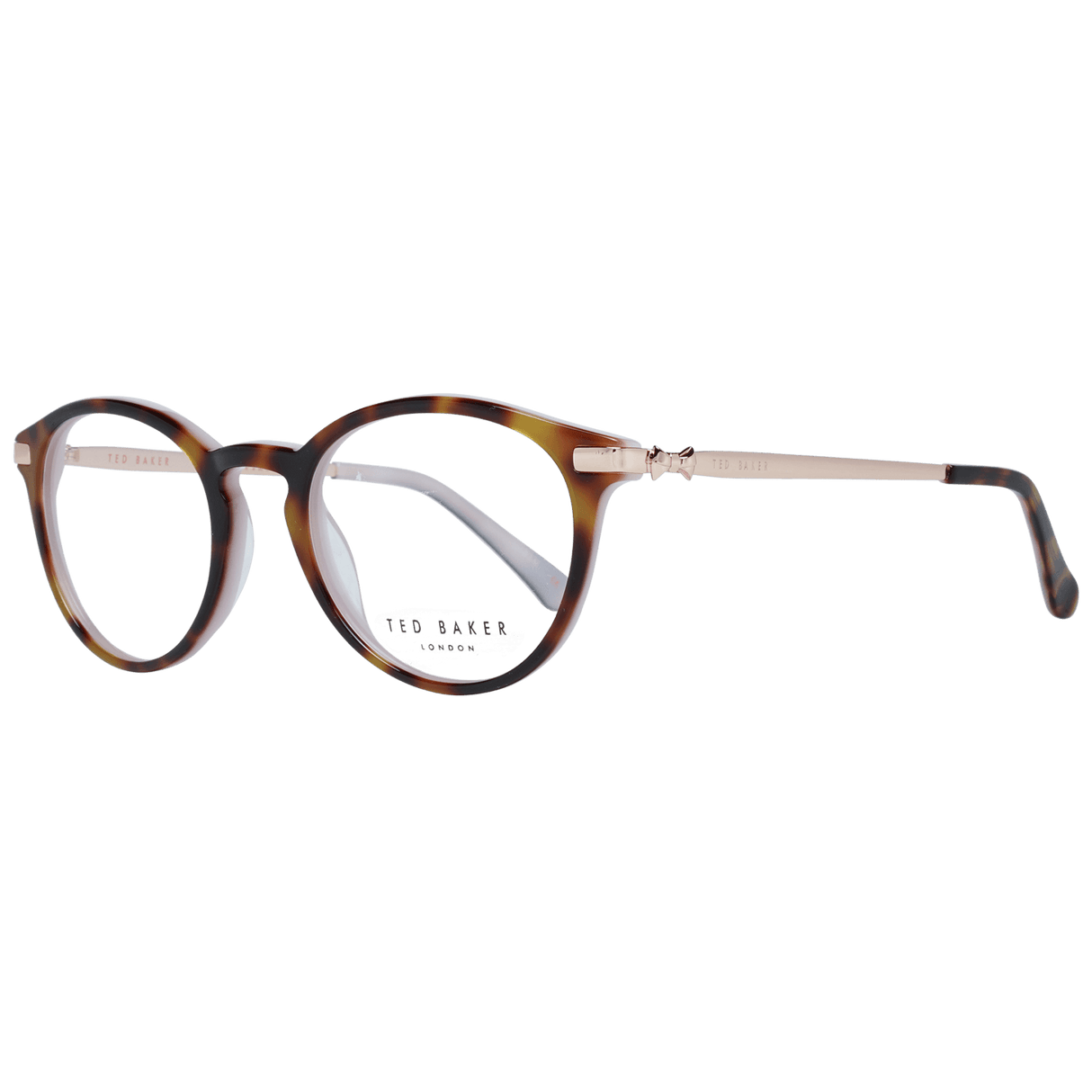 Ted Baker Chic Brown Round Full-Rim Fashion Frames - Hilstor