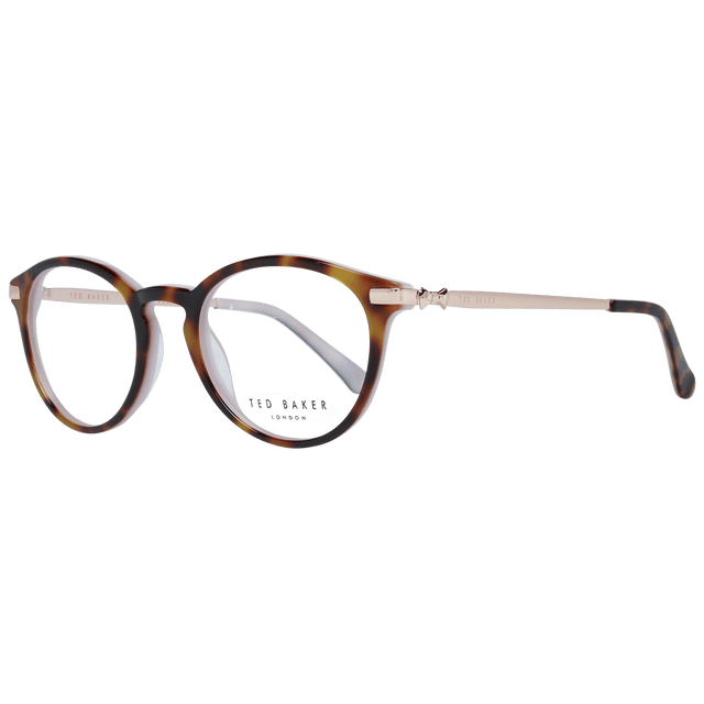 Ted Baker Chic Brown Round Full-Rim Fashion Frames - Hilstor