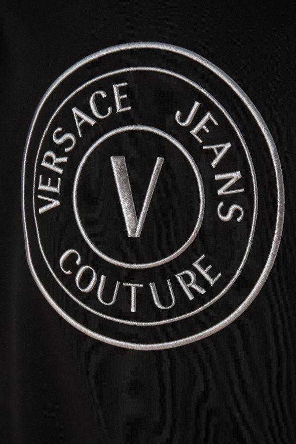 Versace Jeans Stunning Hooded Black Cotton Sweatshirt - Hilstor