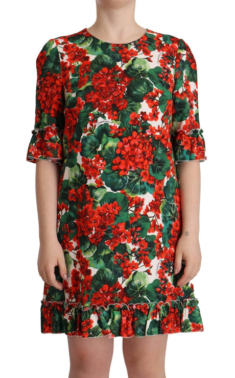 Dolce & Gabbana Floral Mini Enchantment Dress - Hilstor