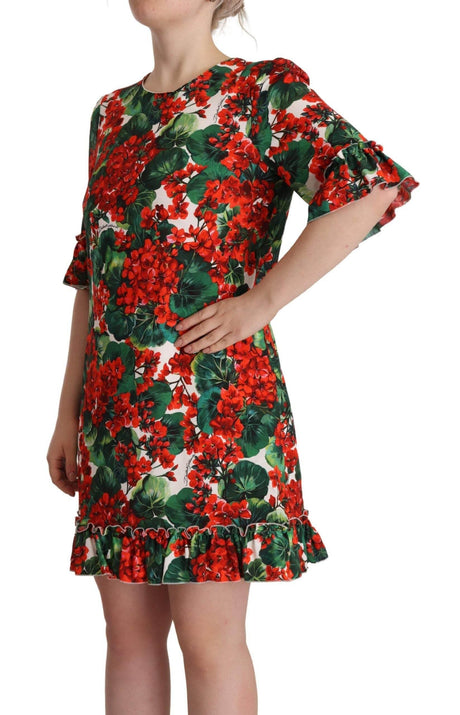 Dolce & Gabbana Floral Mini Enchantment Dress - Hilstor