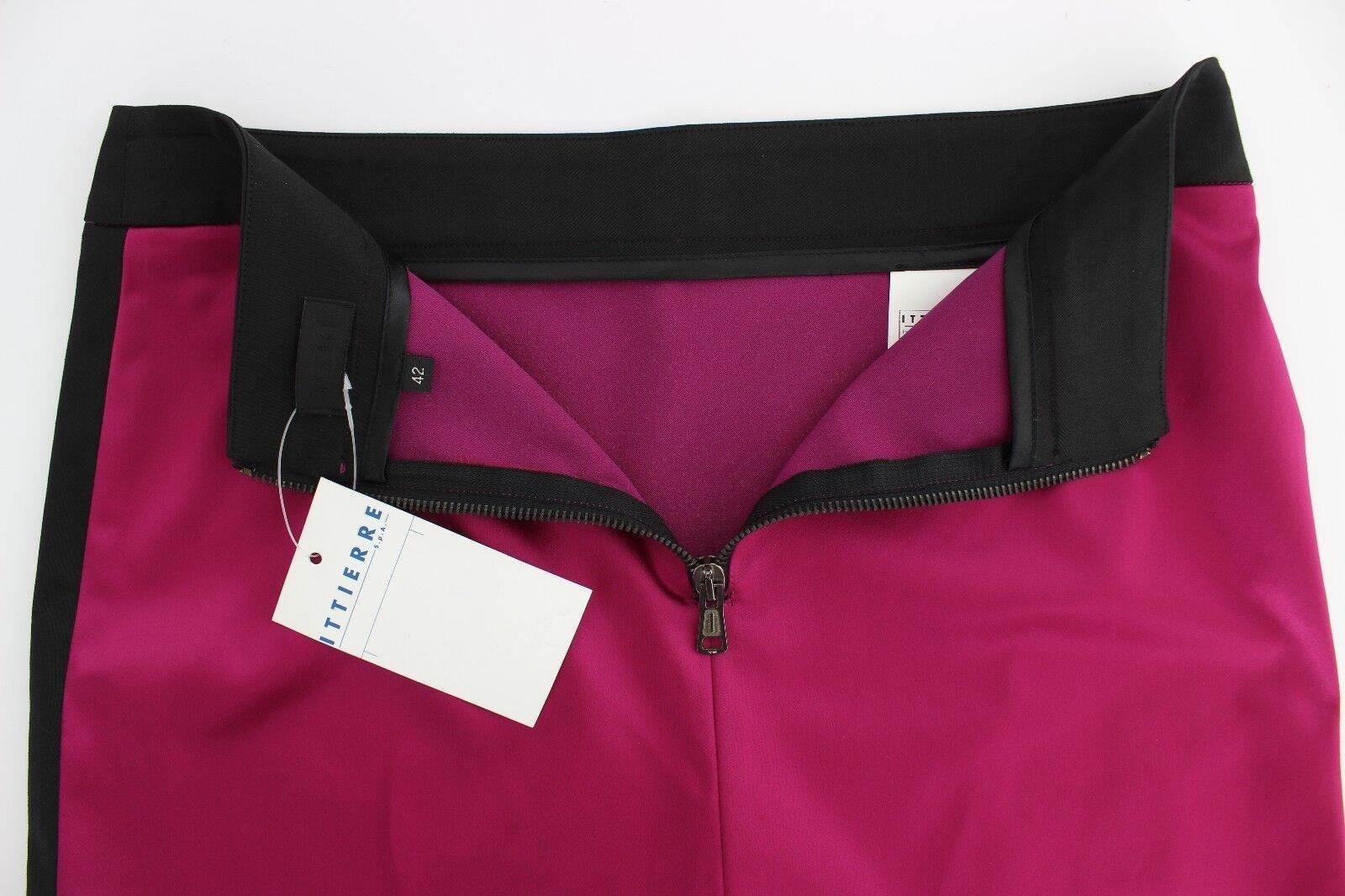 Dolce & Gabbana Elegant Pencil Skirt in Black and Pink - Hilstor