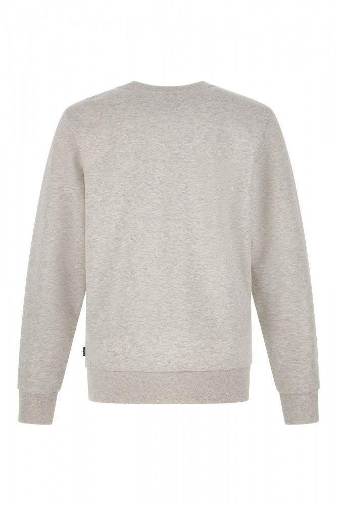 Hugo Boss Elegant Grey Round Neck Cotton Sweatshirt - Hilstor