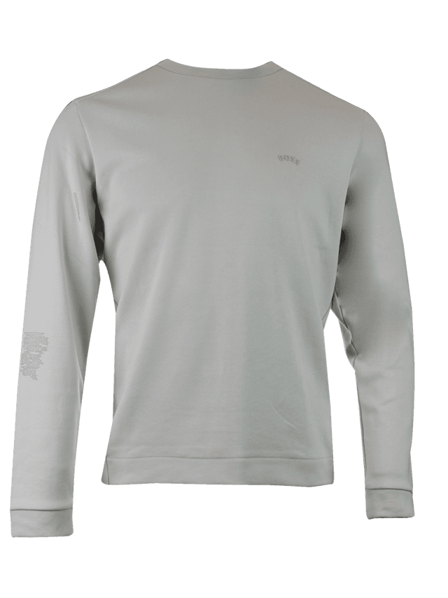 Hugo Boss Elegant Beige Cotton Sweatshirt - Hilstor