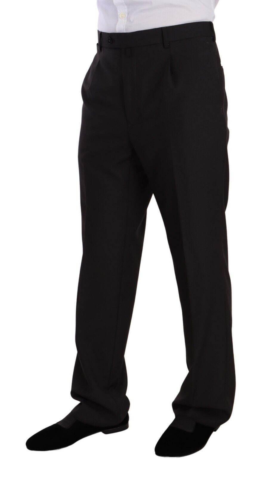 Domenico Tagliente Gray Polyester Single Breasted Formal Suit - Hilstor