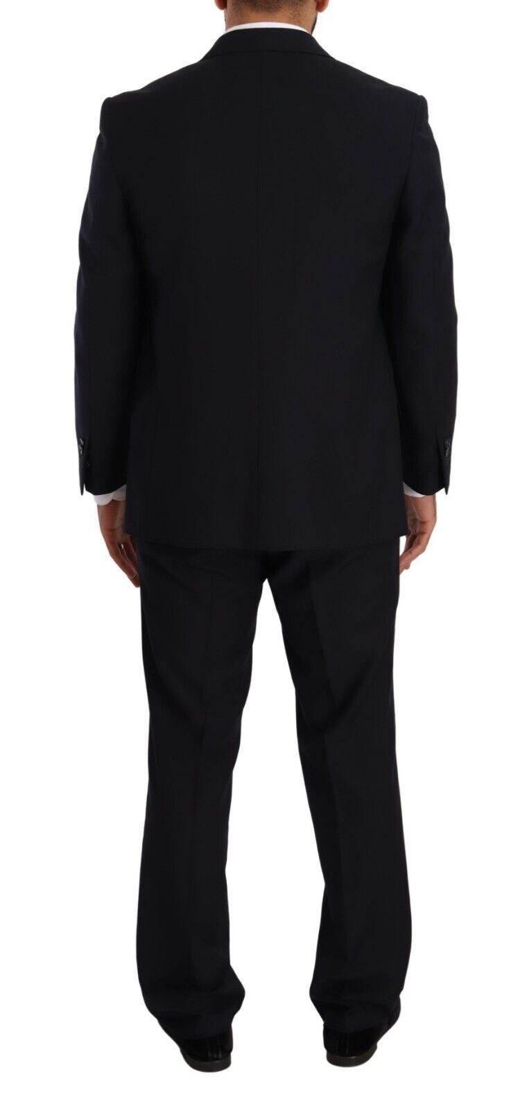 Domenico Tagliente Blue Polyester Single Breasted Formal Suit - Hilstor