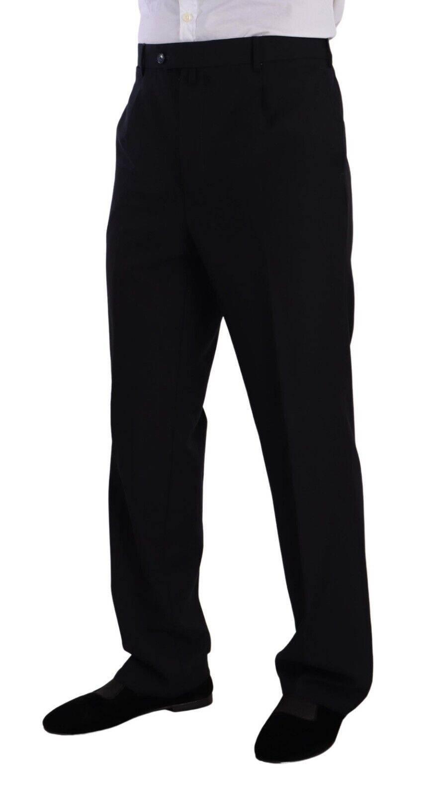 Domenico Tagliente Blue Polyester Single Breasted Formal Suit - Hilstor