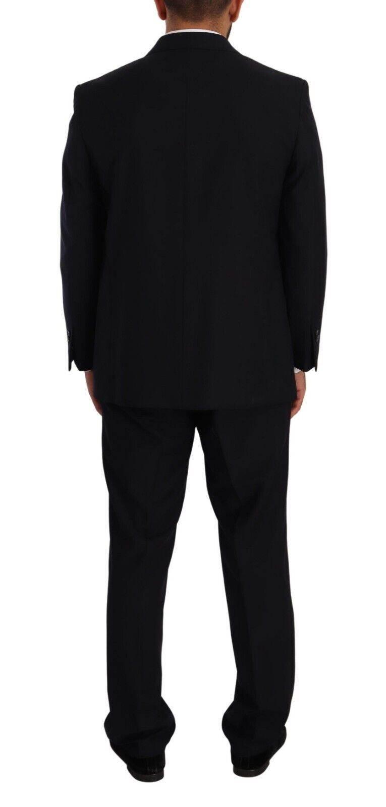 Domenico Tagliente Blue Polyester Single Breasted Formal Suit - Hilstor