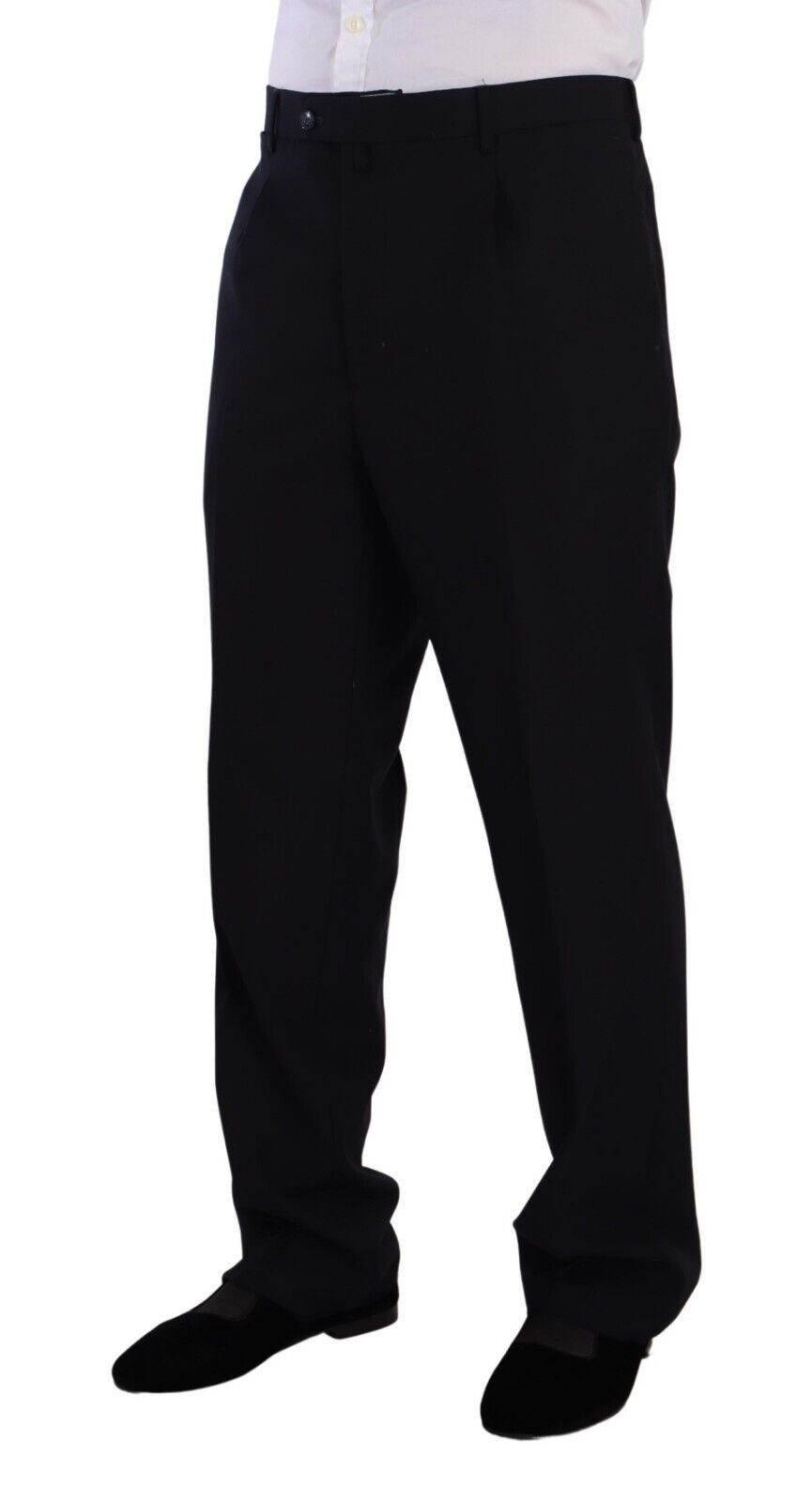 Domenico Tagliente Blue Polyester Single Breasted Formal Suit - Hilstor