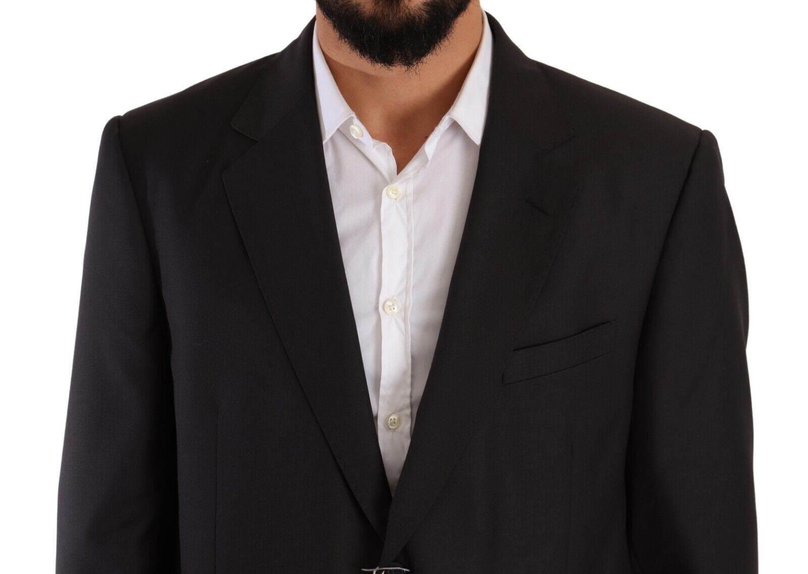 Domenico Tagliente Gray Polyester Single Breasted Formal Suit - Hilstor