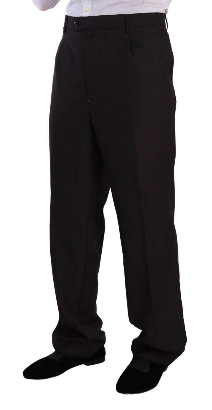 Domenico Tagliente Gray Polyester Single Breasted Formal Suit - Hilstor